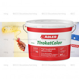 9 liter emmer Adler Aviva Tirokat-Color – minerale silicaat gevelverf voor duurzame en ademende afwerking van buitenmuren