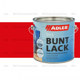 Blik Adler Buntlack 5in1 lakverf op waterbasis voor hout, metaal en kunststof."

