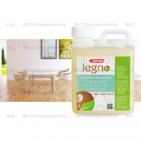 Fles Adler Legno-Holzbodenseife – houtzeep voor reiniging en onderhoud van houten vloeren