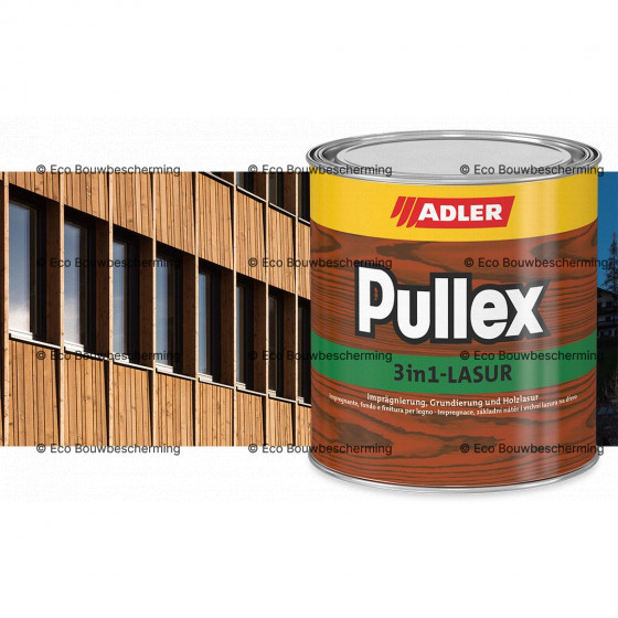 Afbeelding van een 750ml verpakking van Adler Pullex 3in1 Houtimpregneer, ideaal voor buitenhoutbescherming.