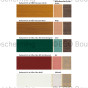 Kleurenwaaier van Adler Pullex Color lakverf, ideaal voor het renoveren van houten oppervlakken.