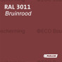 Verf in RAL 3011 (Bruinrood) van Adler Pullex Color lakverf, voor een warme uitstraling op houten oppervlakken.