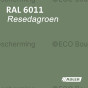 Verf in RAL 6011 (Reseda groen) van Adler Pullex Color lakverf, geschikt voor houtbehandeling.