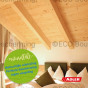 plafond slaapkamer met een beschermende laag Adler Innenlasur UV 100 die de kleur en structuur behoudt