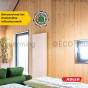 houten wandpaneel met een beschermende laag Adler Innenlasur UV 100 die de kleur en structuur behoudt