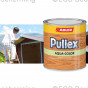 Een blik van 750 ml Adler Pullex Aqua-Color watergedragen houtbeits, ideaal voor het beschermen van houten oppervlakken buiten.