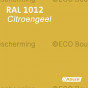 Verf in RAL 1012 (Citroengeel) van Adler Pullex Color lakverf, voor het verfraaien van houten oppervlakken