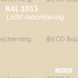 Verf in RAL 1015 (licht ivoor) van Adler Pullex Color lakverf, ideaal voor houten objecten.