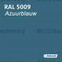 Verf in RAL 5009 (Azuurblauw) van Adler Pullex Color lakverf, voor het verven van houten objecten.