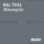 Verf in RAL 7031 (Blauwgrijs) van Adler Pullex Color lakverf, geschikt voor houtbehandeling. 