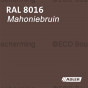 Verf in RAL 8016 (Mahoniebruin) van Adler Pullex Color lakverf, ideaal voor het verven van houten objecten.