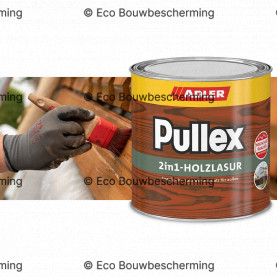 Verpakking van 750 ml van de Adler Pullex Hout Lazuur voor duurzame en beschermende afwerking van hout