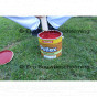 Open blik van 750 ml Adler Pullex Aqua-Color houtbeits, met zicht op de rijke, dekkende kleur en textuur van het product.