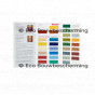 Overzicht van de kleuren van Adler Pullex Color lakverf, geschikt voor verschillende houtoppervlakken.