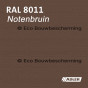 Verf in RAL 8011 (Nutmeg bruin) van Adler Pullex Color lakverf, voor het verven van houten oppervlakken.